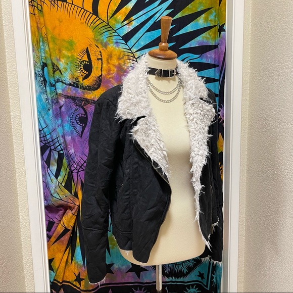 🌈 Lovely Sherpa moto jacket - Picture 3 of 11